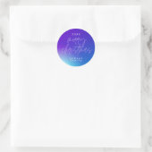 Schöne Elegante Weihnachten Runder Aufkleber (Tasche)