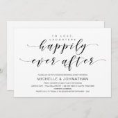 Schöne Eleganz, Schwarze Schrift, Probe Dinner Einladung (Vorne/Hinten)