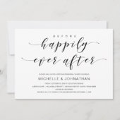 Schöne Eleganz, Schwarzes Script, Probe Dinner Einladung (Vorderseite)