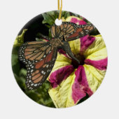 Schöne Elephant Butterfly Keramikornament (Vorne)