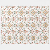 Schöne Elfenbein-Hellbraun-Sage-Regenbogen-Decke Fleecedecke (Vorderseite (Horizontal))