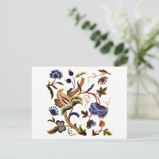 Schöne Elisabethstickerstickerei Postkarte (Stehend Vorderseite)