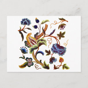 Schöne Elisabethstickerstickerei Postkarte