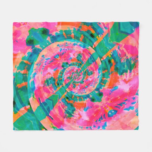 schöne emotionale farbige Illustra Fleecedecke (Vorderseite (Horizontal))