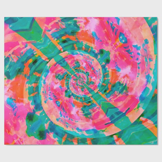 schöne emotionale farbige Illustra Geschenkpapier (Flach)