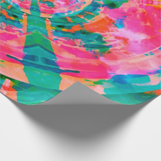 schöne emotionale farbige Illustra Geschenkpapier (Ecke)