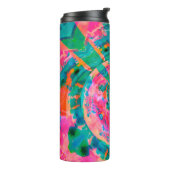 schöne emotionale farbige Illustra Thermosbecher (Nach links gedreht)