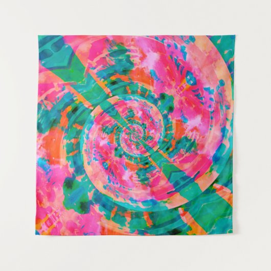 schöne emotionale farbige Illustra Wandteppich (Vorderseite)