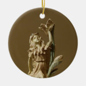 Schöne Engel Weihnachtsbaum Keramik Ornament (Vorne)