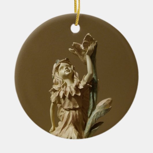Schöne Engel Weihnachtsbaum Keramik Ornament (Vorne)