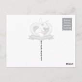 Schöne englische Bull Terrier Foto Card Postkarte (Rückseite)