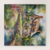 Schöne englische Hütte Puzzle (Horizontal)