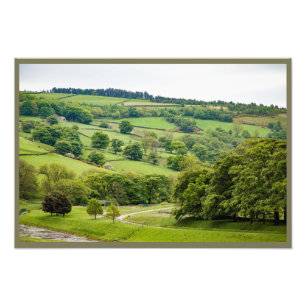 Schöne englische Landschaft Yorkshire Dales Fotodruck