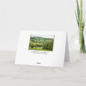 Schöne englische Landschaft Yorkshire Dales Karte (Rückseite)