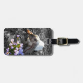 Schöne Englische Lounge mit Blume Gepäckanhänger (Vorderseite horizontal)