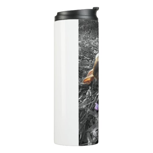 Schöne Englische Lounge mit Blume Thermosbecher (Nach links gedreht)