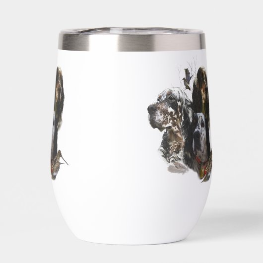 Schöne englische Setter, Kunst (Rückseite)