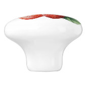 Schöne Erdbeeren Keramikknauf (Seitenansicht)