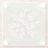 Schöne Erdtonfarben Glasuntersetzer (Rückseite)