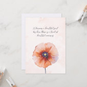 Schöne Erinnerungen Beileid Jubiläum Karte (Vorderseite/Rückseite Beispiel)