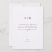 Schöne Erinnerungen Beileid Jubiläum Karte (Rückseite)