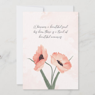 Schöne Erinnerungen Beileid Karte