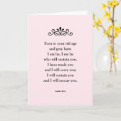 Schöne ermutigende Bibel der Schrift Verse Isaiah Karte (Gelbe Blume)