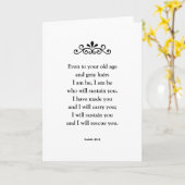 Schöne ermutigende Bibel der Schrift Verse Isaiah Karte (Gelbe Blume)