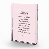 Schöne ermutigende Bibel Verse Isaiah Fotoblock (Rechts)