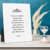 Schöne ermutigende Bibel Verse Isaiah Fotoplatte (Seite)