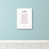 Schöne ermutigende Bibel Verse Isaiah Leinwanddruck (Insitu (Holzboden))