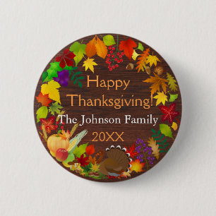 Schöne Erntedank Harvest Button