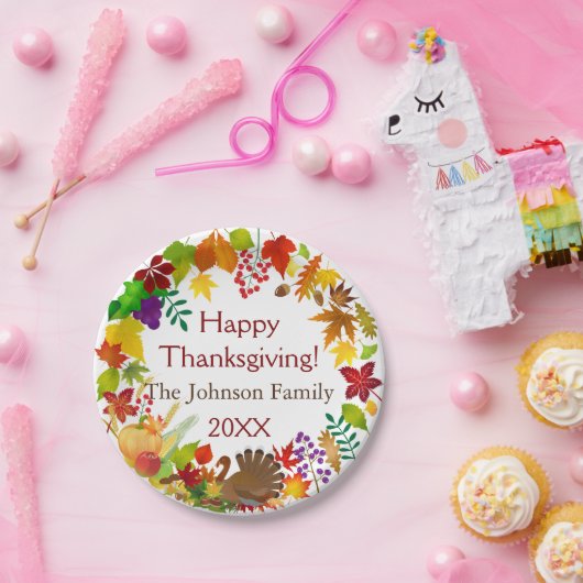 Schöne Erntedank Harvest Pappteller (Party)