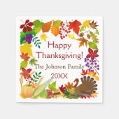 Schöne Erntedank Harvest Serviette (Vorderseite)