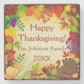Schöne Erntedank Harvest Steinuntersetzer (Vorderseite)