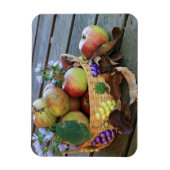 Schöne Erntekörbe Köstliche Äpfel Magnet (Vertikal)