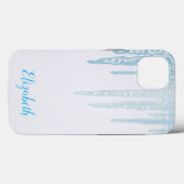 Schöne, erstaunliche, blaue Weihnachtsmate Case-Mate iPhone Hülle (Rückseite (Horizontal))