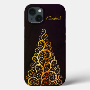 Schöne, erstaunliche, goldene Weihnachtsbaumjägeri Case-Mate iPhone Hülle