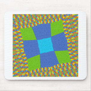 Schöne Erstaunliche Grüne Blaue Cyan Kunst Druck D Mousepad