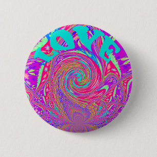 Schöne erstaunliche Liebeswirbel-Text-Kunst-Druck- Button
