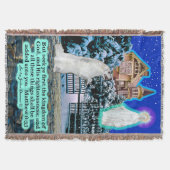 Schöne Eskie und Angel Scripture Matthew 6:33 Decke (Vorderseite)