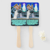 Schöne Eskie und Angel Scripture Matthew 6:33 Fächer (Vorne und Hinten)