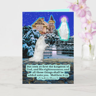 Schöne Eskie und Angel Scripture Matthew 6:33 Karte