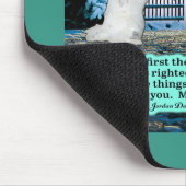 Schöne Eskie und Angel Scripture Matthew 6:33 Mousepad (Ecke)