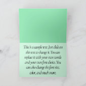 Schöne Eskie und Orchard-Schrift Matthew 7:7 Karte (Innenseite)