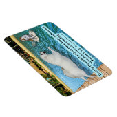 Schöne Eskimo Dog Scripture Sprichwörter 3:5 Magnet (Rechte Seite)