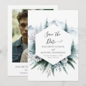 Schöne, essbare Hochzeit Save The Date (Vorne/Hinten)