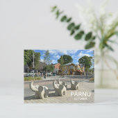 Schöne estnische Pärnu-Ansichtskarte! Postkarte (Stehend Vorderseite)