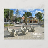 Schöne estnische Pärnu-Ansichtskarte! Postkarte (Vorderseite)
