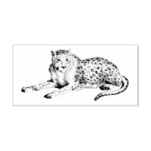 Schöne Etched Snow Leopard Rubber Art Briefmarke Gummistempel (Prägung)
